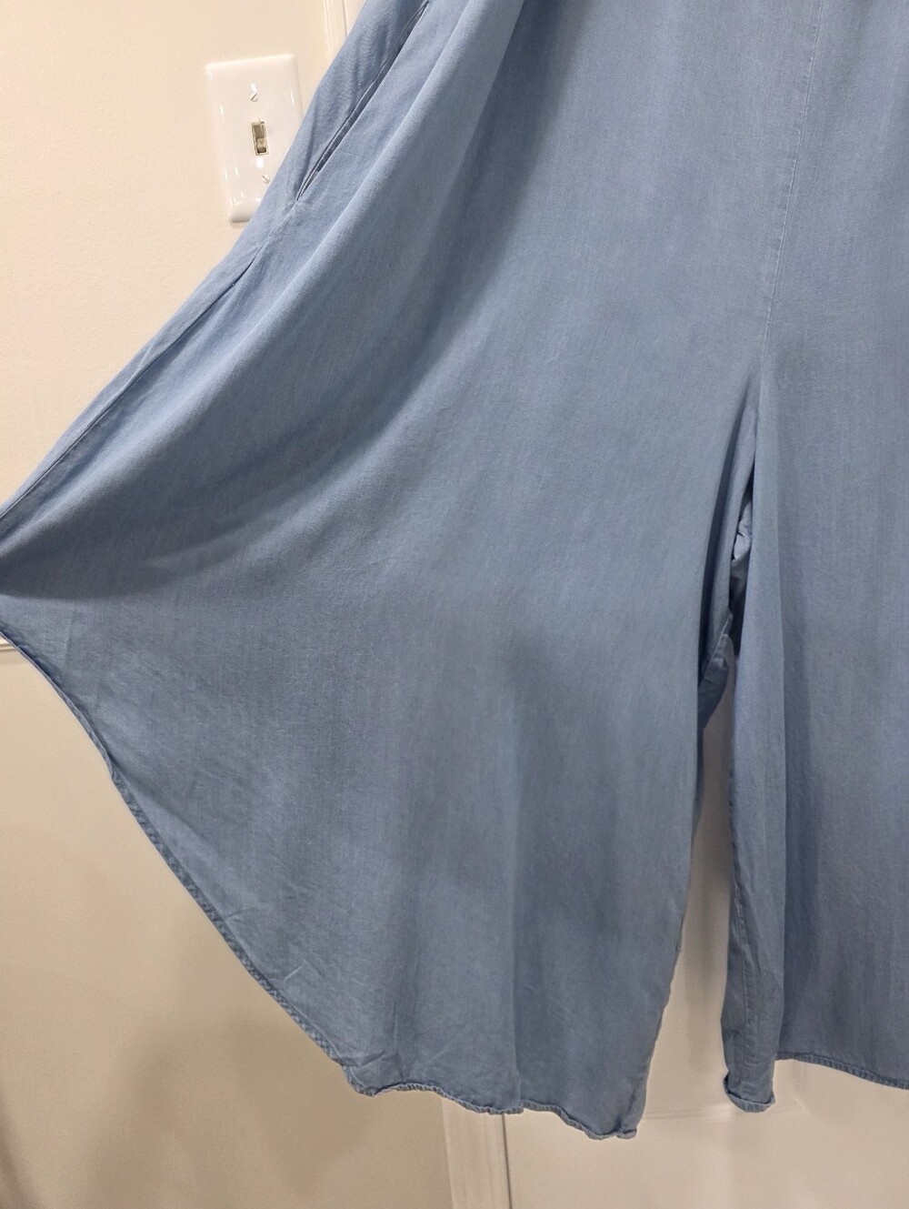 CATO Plus Size Chambray Genie Jumpsuit 26/28W 4X - Picture 11 of 15